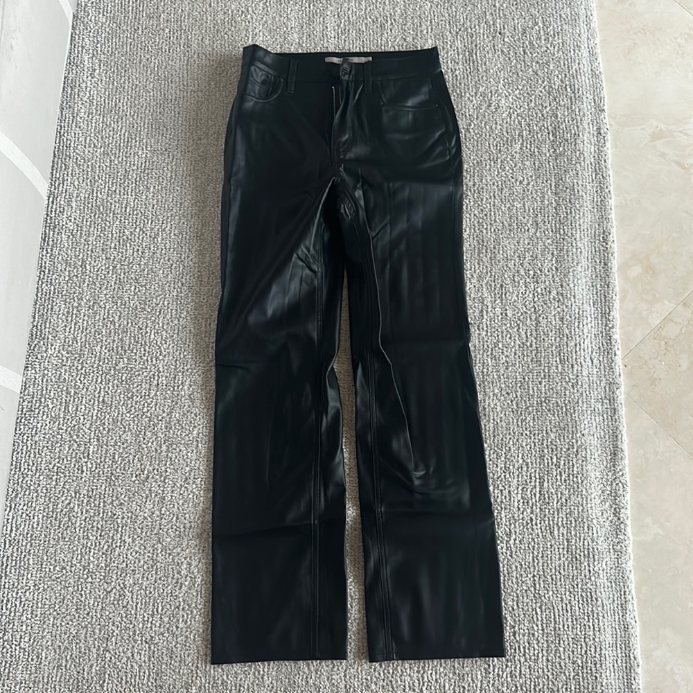 Black Leather Women Pants